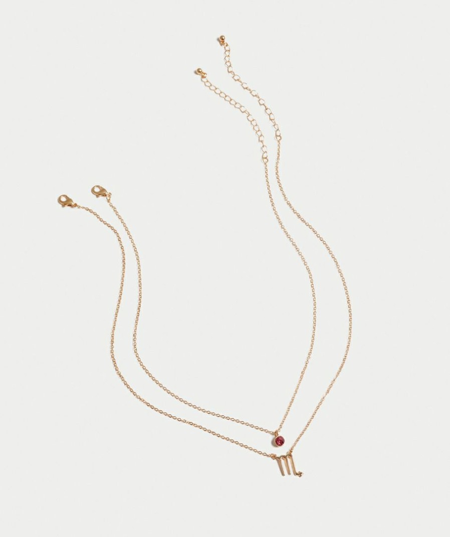 Accessories Sportsgirl  | Zodiac Gem Layered Necklace Gold